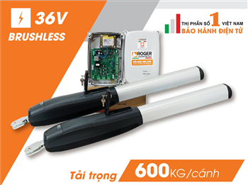Motor cánh tay đòn cổng mở xoay tự động Roger Smarty 5