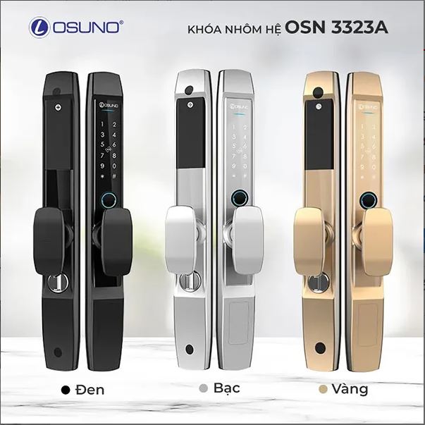 Khóa Vân Tay Cửa Nhôm Kính OSN-3323A