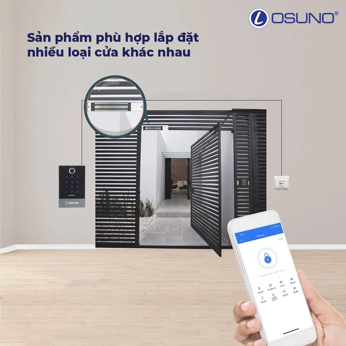 Bộ kiểm soát vân tay cho nhà trọ BKS-01