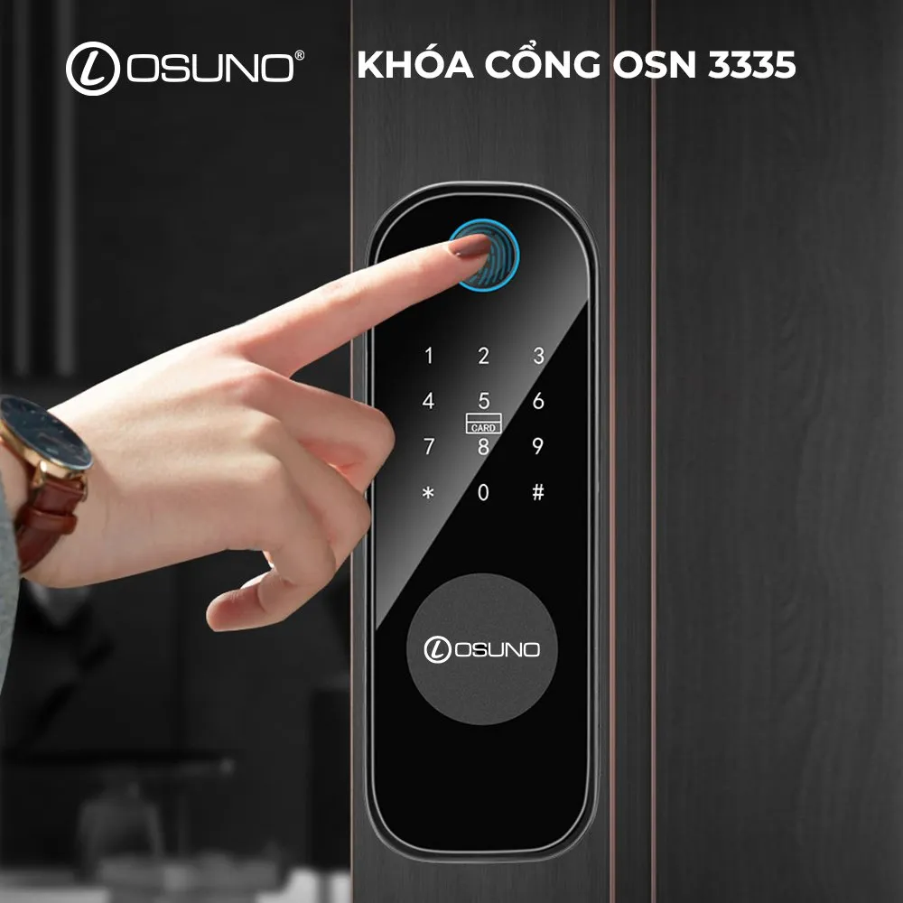 Khóa cổng vân tay 2 chiều OSN-3335 5 Chức Năng