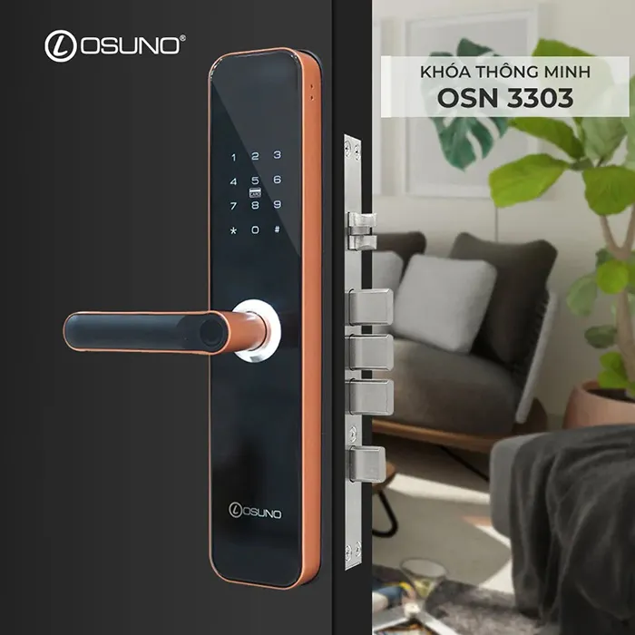 Khóa Cửa Điện Tử Quản Lý Và Mở Qua App Tiếng Việt OSN-3303