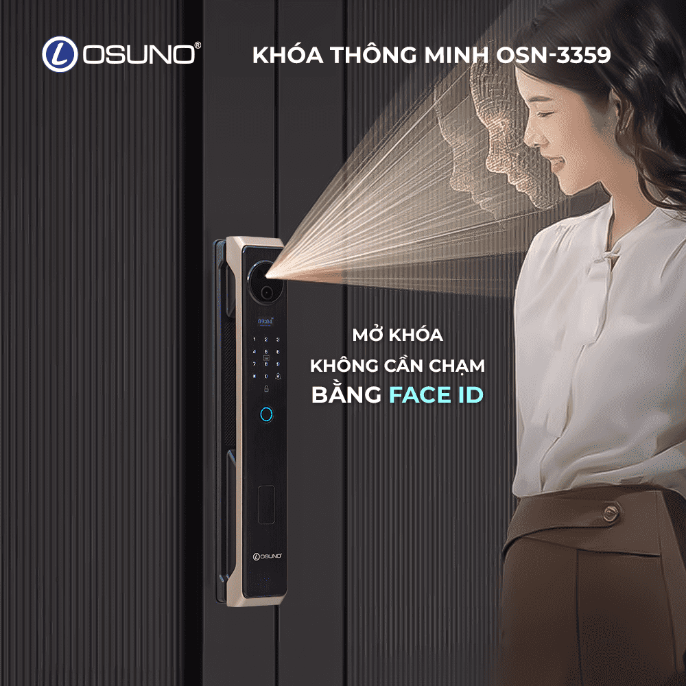 Khóa Cửa Thông Minh Face ID OSN-3359