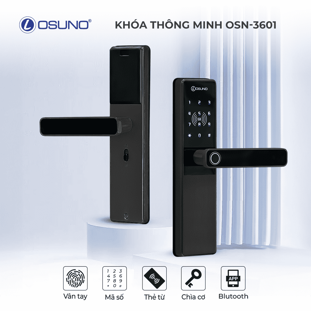Khoá Từ Cửa Gỗ OSN-3601 Lắp Đặt Không Cần Khoan Đục