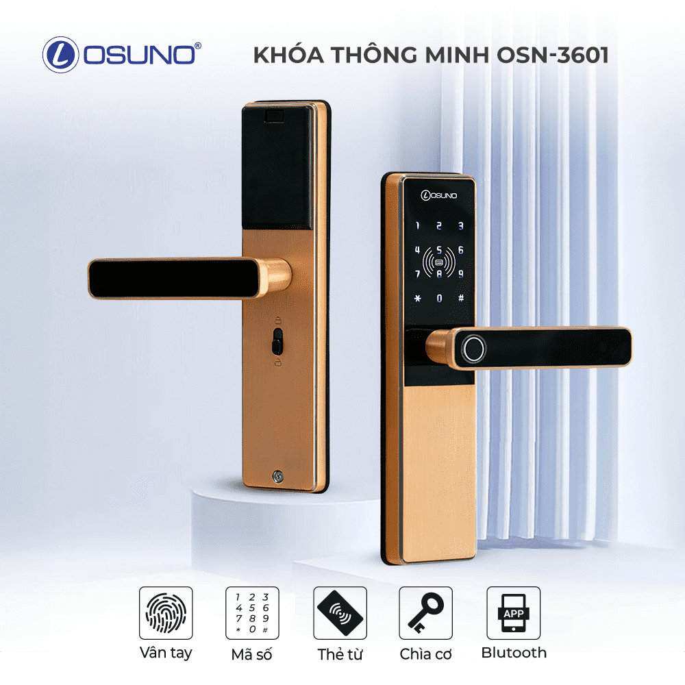 Khoá Từ Cửa Gỗ OSN-3601 Lắp Đặt Không Cần Khoan Đục