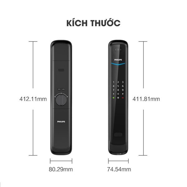 Khóa điện tử nhận diện khuôn mặt Philips DDL702