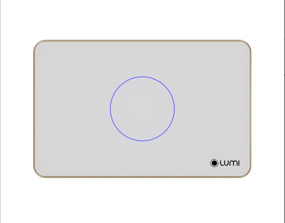 Công tắc cảm ứng Luto kính phẳng, viền thẳng – 1 nút